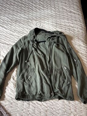 American Eagle Outfitters Olive Green Utility Jacket